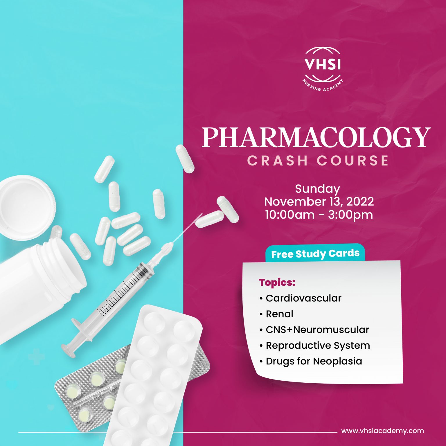 Pharmacology Crash Course VHSI Nursing Academy